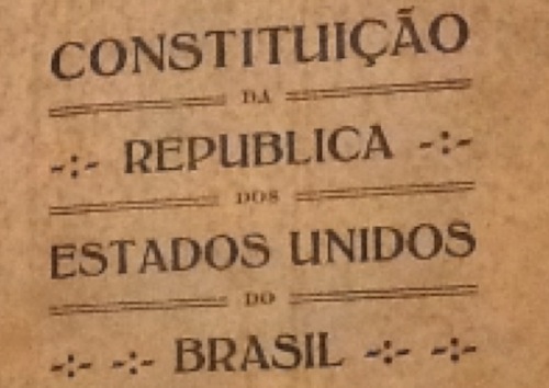 Brazilian Constitution, promulgated 16 July 1934 (Imprensa Nacional, Rio de Janeiro, 1934). Photo by Melissa Teixeira. 